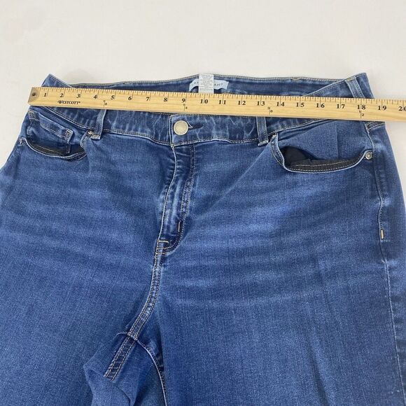 LANE BRYANT Women’s Mid Rise Wide Leg Jeans Size 22 XL  Blue‎ Stretch Comfort - Picture 5 of 15